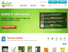 Tablet Screenshot of bio.cz